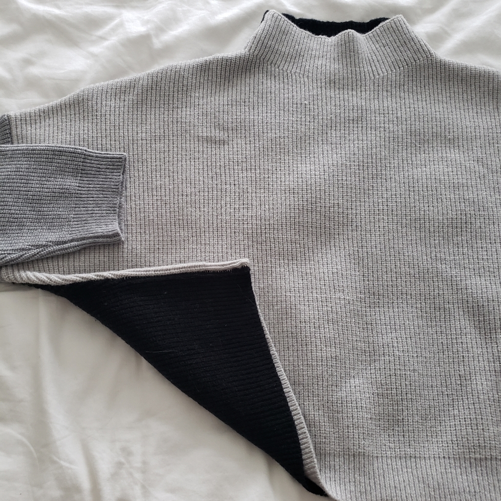 LELIS tri colour mock neck sweater Medium